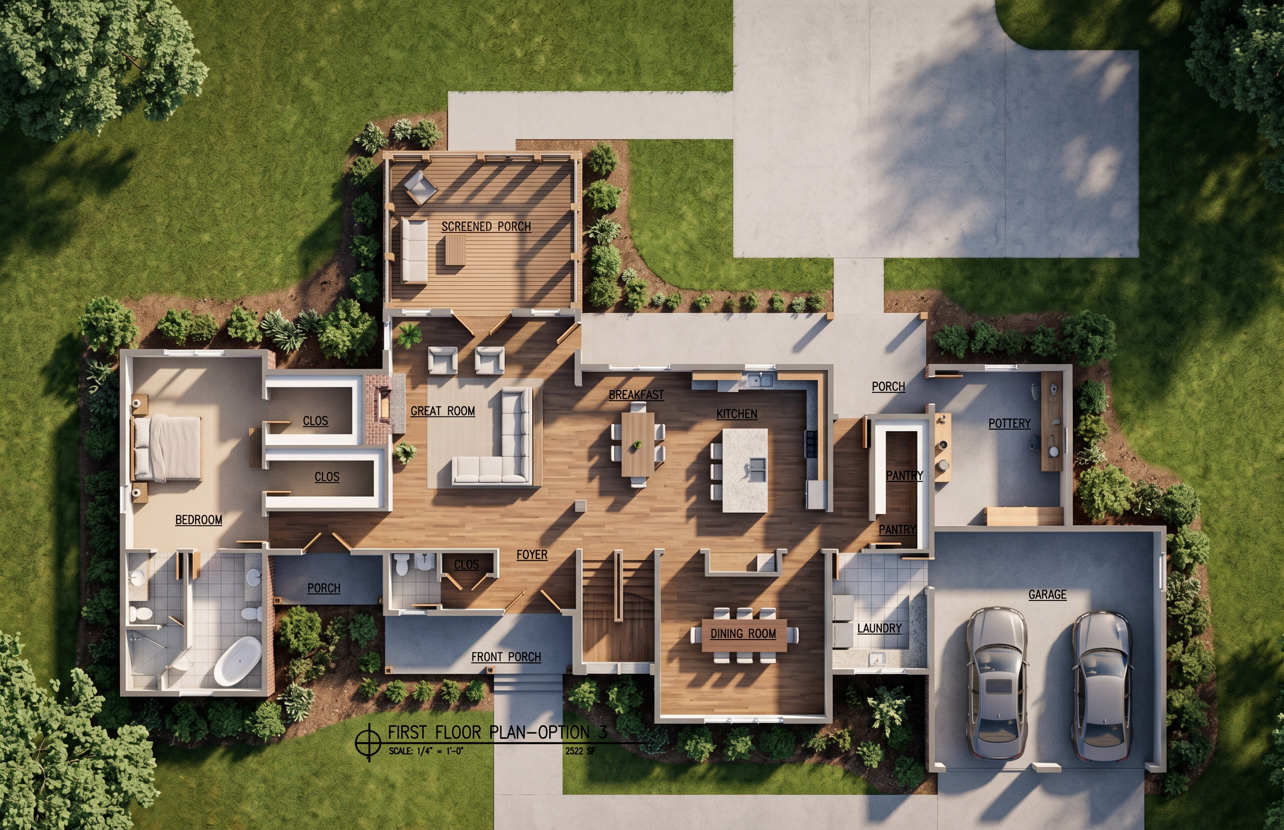 create a rendering of this home. Do not make any changes to the desi ...